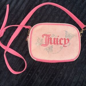 Juicy Couture Pink and Cream Crossbody Bag